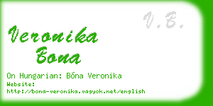 veronika bona business card