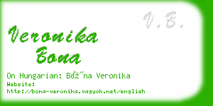 veronika bona business card